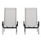 Flash Furniture Black/Gray Adjustable Chaise Lounge with Arms, 2PK 2-JJ-LC323-BLK-GRY-GG - alternate 10